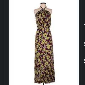 T-Bags floral halter tie maxi dress. Size XS